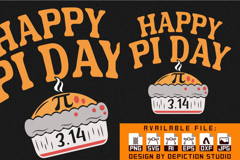 Happy Pi Day T-Shirt, National Pie Day Shirt Print Template Sketch DESIGN Depiction Studio 