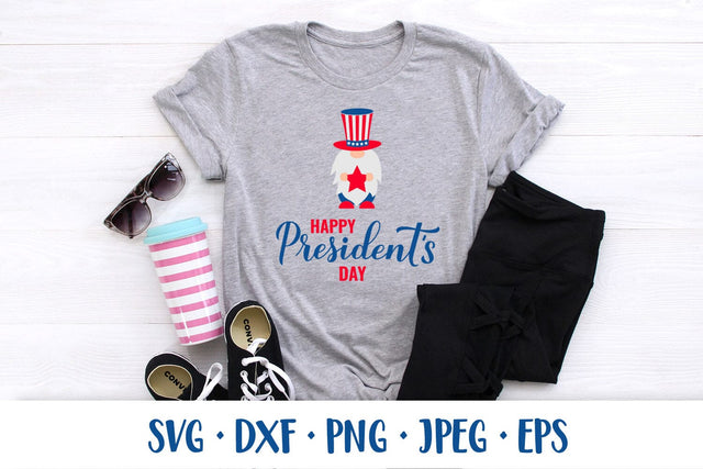 Happy Presidents Day SVG. American patriotic gnome SVG LaBelezoka 
