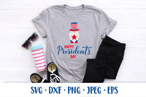 Happy Presidents Day SVG. American patriotic gnome SVG LaBelezoka 