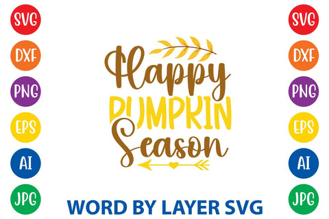 Happy Pumpkin Season SVG DESIGN SVG Rafiqul20606 