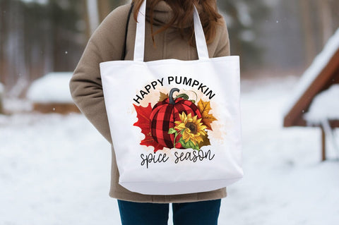 Happy Pumpkin spice season PNG Design Sublimation Designangry 