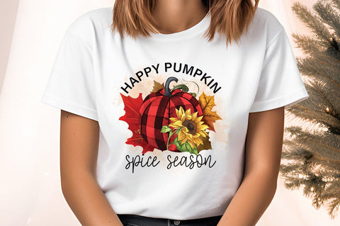 Happy Pumpkin spice season PNG Design Sublimation Designangry 