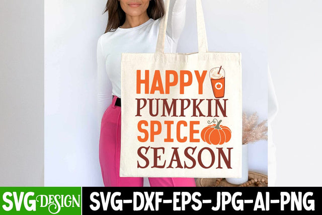 Happy Pumpkin Spice Season SVG Design, Happy Pumpkin Spice Season Sublimation PNG, Fall Farmhouse SVG Cut File , Fall Farmhouse SVG Quotes , Fall SVG Cut File, Autumn SVG Cut File SVG BlackCatsMedia 