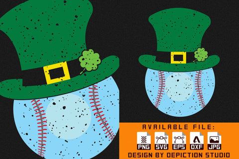 Happy Saint Patrick's Day T-Shirt, St.Patrick's Day Baseball Shirt Print Template Sketch DESIGN Depiction Studio 