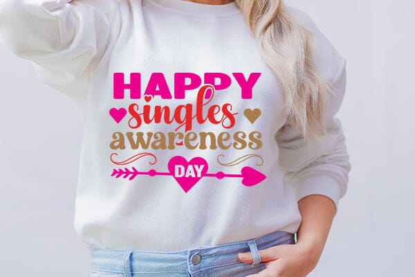 happy singles awareness day SVG Angelina750 