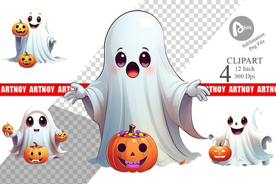 Happy Spook Clipart Sublimation artnoy 