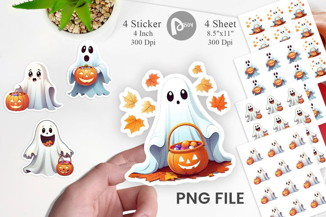 Happy Spook Sticker Sublimation artnoy 