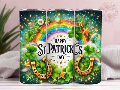 Happy St Patrick's Day 20oz Tumbler Wrap PNG, Patrick's Day Tumber Png, Straight & Tapered Tumbler Wrap, Instant Digital Download Sublimation Li Zamperini 