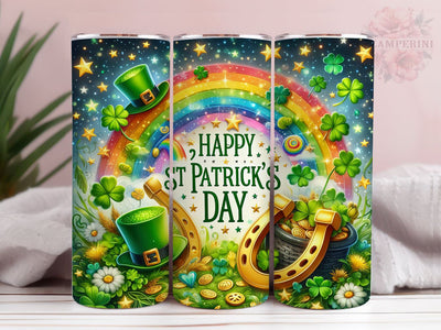 Happy St Patrick's Day 20oz Tumbler Wrap PNG, Patrick's Day Tumber Png, Straight & Tapered Tumbler Wrap, Instant Digital Download Sublimation Li Zamperini 