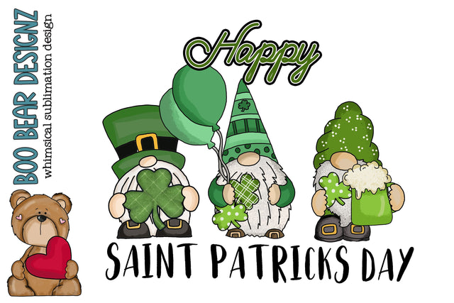 Happy St Patricks day clipart Sublimation Boo Bear Designz 
