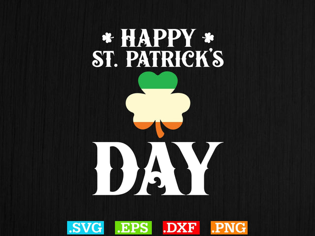 Happy St Patrick’s Day Gift T-shirt Design SVG Creativeart88 