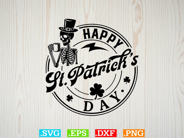 Happy St Patrick’s Day Gift T-shirt Design SVG Creativeart88 
