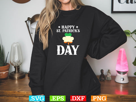 Happy St Patrick’s Day Gift T-shirt Design SVG Creativeart88 