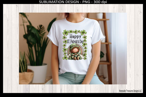 Happy St Patrick’s Day Leprechaun PNG, Sublimation Design, Cute Irish Gnome Graphic, Shamrock Shirt Print, Instant Download Sublimation Keepsake Treasures Designs LLC. 