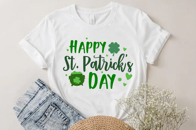 Happy St patrick's Day Quote SVG Tshirt Design, Irish svg SVG FiveStarCrafting 