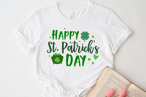Happy St patrick's Day Quote SVG Tshirt Design, Irish svg SVG FiveStarCrafting 