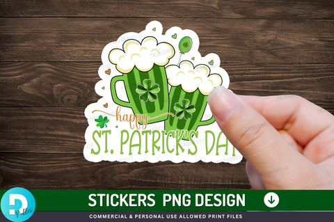 Happy st patricks day Sticker Design Sublimation Regulrcrative 