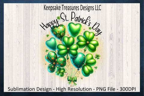 Happy St. Patrick's Day Sublimation PNG Design, Happy St. Patrick's Day Mug, Shamrock PNG, Digital Download, Happy St. Patrick's Day PNG Sublimation Keepsake Treasures Designs LLC. 