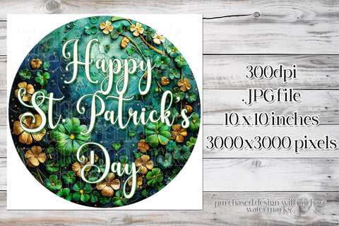 Happy St Patrick's Day Wind Spinner | Wind Spinner Sublimation Design | Irish Spinner d2 Sublimation Designing with Marlo 