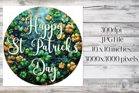 Happy St Patrick's Day Wind Spinner | Wind Spinner Sublimation Design | Irish Spinner d4 Sublimation Designing with Marlo 