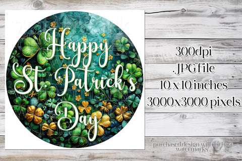 Happy St Patrick's Day Wind Spinner | Wind Spinner Sublimation Design | Irish Spinner Sublimation Designing with Marlo 