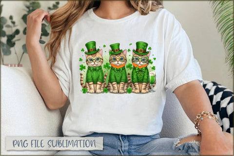 Happy St Pawtrick's Day Cat Lover PNG Sublimation Shetara Begum 
