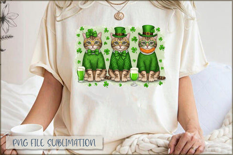 Happy St Pawtrick's Day Cat Lover PNG Sublimation Shetara Begum 