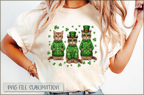 Happy St Pawtrick's Day Cat PNG Sublimation Shetara Begum 