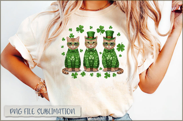Happy St Pawtrick's Day Cat PNG Sublimation Shetara Begum 