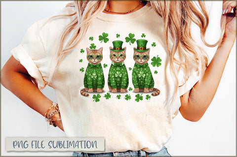 Happy St Pawtrick's Day Cat PNG Sublimation Shetara Begum 
