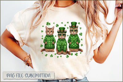 Happy St Pawtrick's Day Cat PNG Sublimation Shetara Begum 