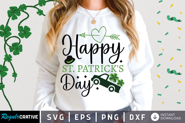 happy stpatricks day Svg Design SVG Regulrcrative 