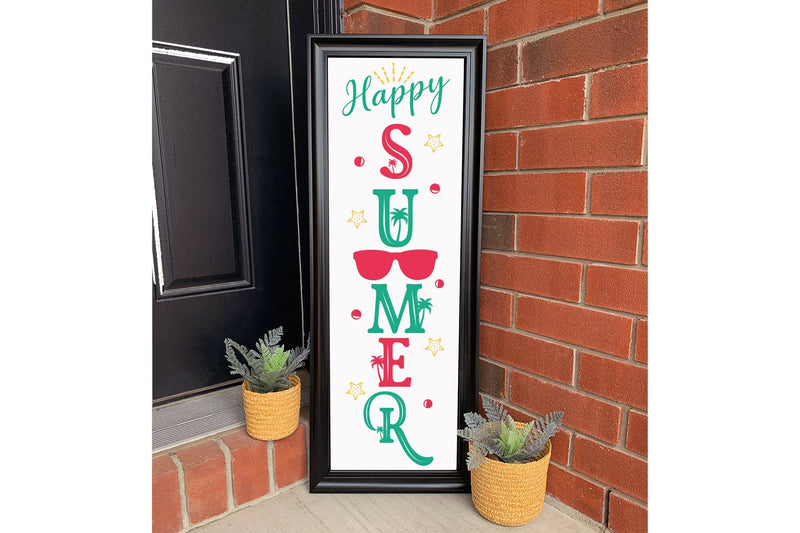 Happy Summer - Summer Porch Sign SVG - So Fontsy