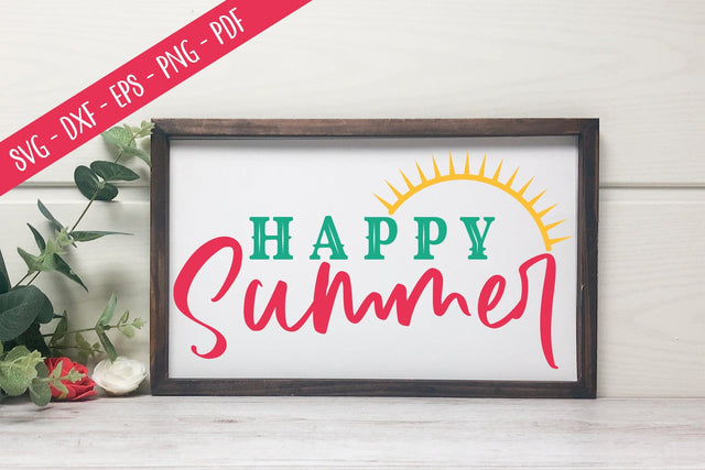 Happy Summer, Summer Sign SVG SVG CraftLabSVG 