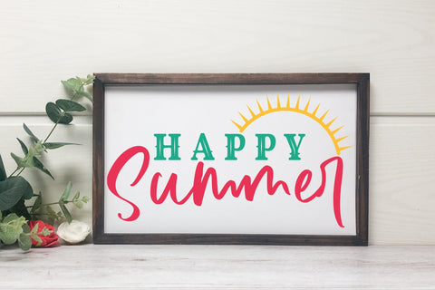 Happy Summer, Summer Sign SVG SVG CraftLabSVG 
