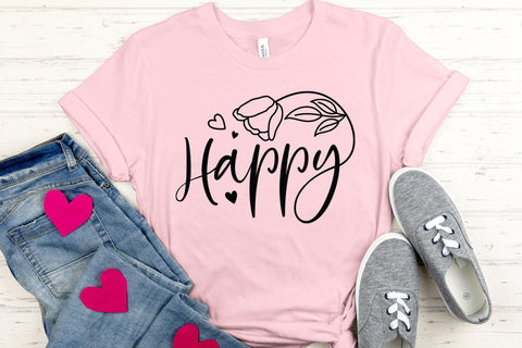 Happy SVG | Wildflower SVG | Flower SVG SVG CraftLabSVG 
