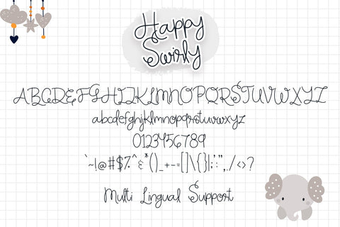 Happy Swirly Font Dm Letter Studio 