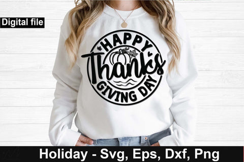 Happy thanks giving day svg, Fall thanks giving svg, Thanks giving t shirt, fall t shirt, pumpkin t shirt, Thanks giving mug svg SVG Isabella Machell 