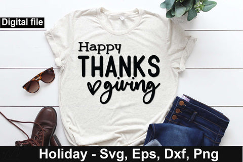 Happy thanks giving svg, Happy thanks giving day, Funny thanks giving, Thanks giving t shirt SVG Isabella Machell 