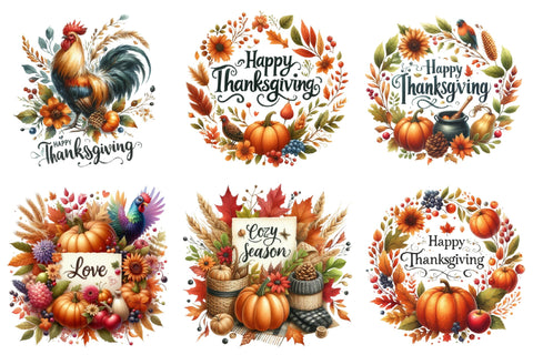 Happy Thanksgiving Quote Sublimation Bundle Sublimation designartist 