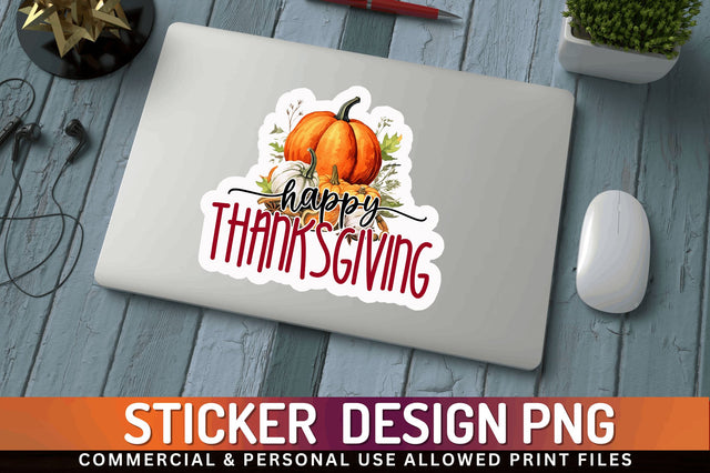 Happy thanksgiving Sticker Design Sublimation Regulrcrative 