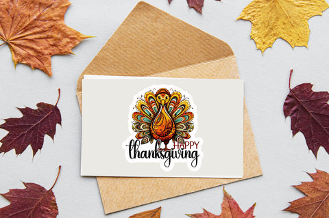 Happy thanksgiving Sticker Design Sublimation Regulrcrative 