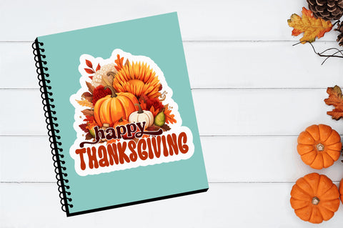 Happy Thanksgiving Stickers Design Sublimation Regulrcrative 