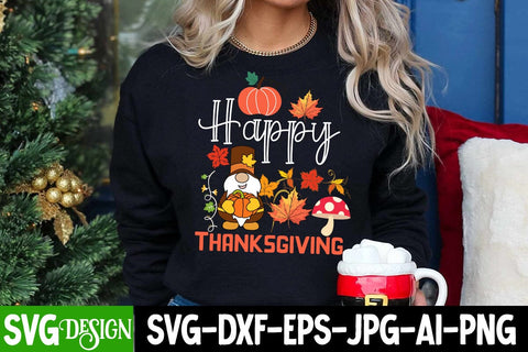 Happy Thanksgiving SVG Cut File, Happy Thanksgiving SVG Design ,Happy Thanksgiving Subliamtion Design, Happy Thanksgiving Sublimation Design, Happy Thanksgiving Sublimation Bundle Sublimation BlackCatsMedia 