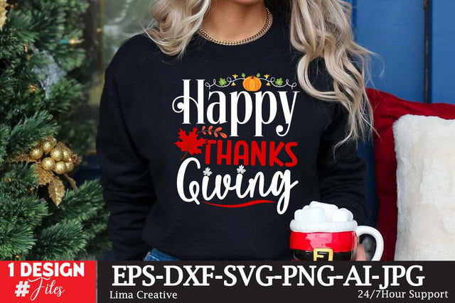 Happy Thanksgiving SVG Cut File SVG Insomnia Std 