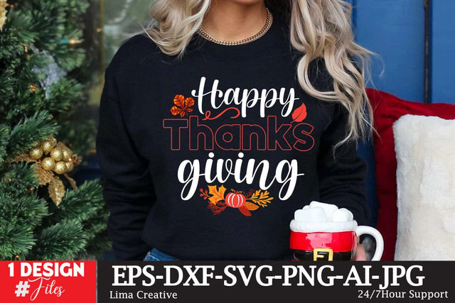 Happy Thanksgiving SVG Cut File SVG Insomnia Std 