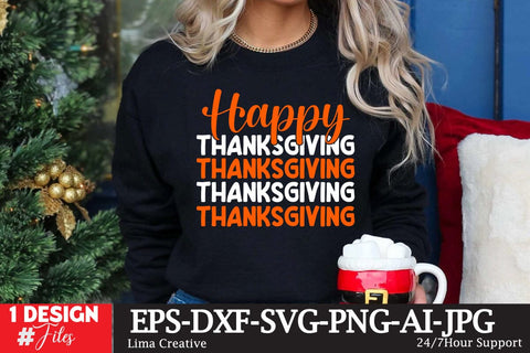 Happy Thanksgiving SVG Cut File SVG Insomnia Std 