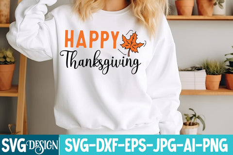 Happy Thanksgiving Svg Design,Happy Thanksgiving Quotes,Thanksgiving SVG Quotes , Thanksgiving SVG Design , Fall SVG Design, Autumn SVG Cut File SVG BlackCatsMedia 
