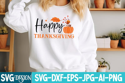 Happy Thanksgiving SVG Design,Thanksgiving SVG Quotes , Thanksgiving SVG Design , Fall SVG Design, Autumn SVG Cut File SVG BlackCatsMedia 