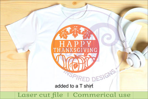 Happy thanksgiving wall sign svg laser cut file SVG APInspireddesigns 
